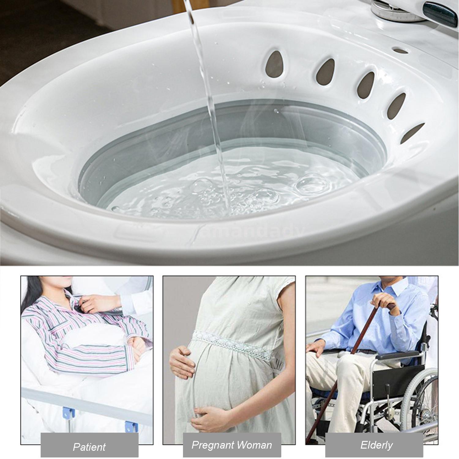 Portable Hemorrhoid Therapy Sitz Bath Toilet Bidet Tub fr Pregnant Patient Woman eBay